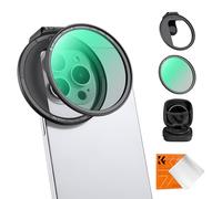 K&F Concept 67mm Clip-on Magnetico Polarizzatore Circolare per Cellulari Telecamera,Filtro Magnetico CPL per Telefono con Clip Compatibile con iPhone 15 X Pro Max 14 13 12 11
