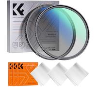 K&F CONCEPT 82mm Kit di Filtri, Filtro Black Mist 1/4 + CPL, Black Diffusion 1/4 + Polarizzatore Circolare, Effetto Cinema + Migliorare Colore & Contrasto, con 18 Strati di Nano Rivestimento (2 Pezzi)