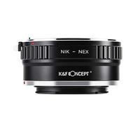 K&F CONCEPT-Anello Adattatore Manuale di Montaggio Lente : Compatibile con Compatibile con Nikon F Lente a Compatibile con Sony NEX Corpo Fotocamera