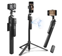 K&F Concept Bastone Selfie 180CM, Treppiede di Seguimento AI 360°, Dispositivo Automatico e Pieghevole, Controllo Gestuale, Telecomando Bluetooth, 7 in 1 per Video/Vlog/Live