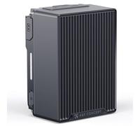 K&F CONCEPT Batteria V Mount da 99Wh 6700 mAh Ricarica Rapida PD 100 W USB-C con Doppio D-TAP/A/USB-C/DC/Display TFT/Luce di Emergenza per Fotocamera, Videocamera, Monitor