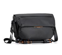 K&F CONCEPT Borsa a Tracolla per Fotocamera, Borsa Macchina Fotografica Impermeabile 15L con Scomparto Notebook 13", Camera Bag per Reflex e Mirrorless, Adatta per Obiettivo 70-200mm, Nero