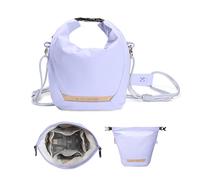 K&F CONCEPT Borsa Fotocamera, Borsa a Tracolla per Fotocamera Reflex Custodia Morbida per Macchine Fotografiche Reflex Compatta Videocamera per le donne-Viola