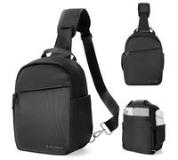 K&F CONCEPT Borsa Fotografica, Zaino compatto di piccole Custodia per Macchine fotografica Reflex Compatta Videocamera impermeabile con tracolla regolabile e allargabile