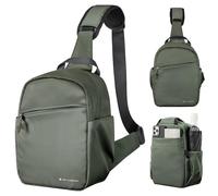 K&F CONCEPT Borsa Fotografica, Zaino compatto di piccole Custodia per Macchine fotografica Reflex Compatta Videocamera impermeabile con tracolla regolabile e allargabile