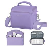 K&F Concept Borsa per fotocamera, piccola borsa a tracolla singola Crossbody Custodia con cinghia regolabile compatte Borse per macchina fotografia DSLR/SLR/Mirrorless-Viola