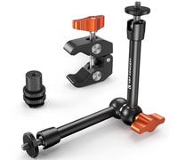 K&F CONCEPT Braccio Magico da 9,8 pollici con morsetto super e adattatore per slitta a freddo, compatibile con gabbie per fotocamere/luci LED/monitor/flash/microfoni/fotocamere