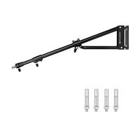 K&F Concept Braccio Triangolare Montaggio in metallo, Braccio a braccio per impieghi pesanti da 130cm 180° Rotazione Supporto per la fotografia video, con adattatore filettato 3/8 "1/4"