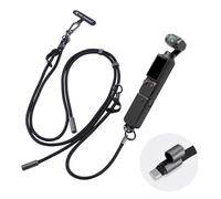 K&F CONCEPT Cavo di Sicurezza Compatibile con DJI Osmo Pocket 3, Cinturino da Polso Regolabile a Tracolla e Cordino da Collo per Fotocamere e Telefoni Cellulari Nero
