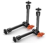 K&F CONCEPT Confezione doppia Magic Arm 9.8 Pollici / 25 cm con Vite 1/4", Testa a Sfera 360°, Mini Braccio Magico per Monitor, LED, Webcam - Portata 2KG