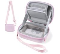 K&F CONCEPT Custodia Fotocamera Digitale, Borsa Rigida da Viaggio in EVA, Custodia Protettiva Antiurto Compatibile con CAMKORY/Kodak Pixpro/Sony DSC-W830/W800 / Canon PowerShot ELPH, Rosa, S