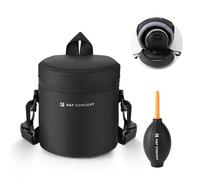 K&F Concept custodia per obiettivo con set di soffiatori d'aria, Borsa per obiettivi protezione ispessita Custodia impermeabile per obiettivo fotografico, S