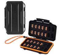 K&F Concept Custodia per Schede di Memoria, Porta Schede Memoria con 28 Scomparti，Impermeabile e Antiurto，per 28 x Schede Micro SD（TF CARD)