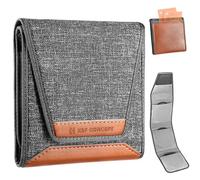 K&F Concept Custodia per filtri, borsa per filtri per obiettivi, 3 tasche porta-filtri impermeabile resistente alla polvere per filtri fino a 82 mm