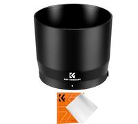 K&F Concept ET74B Paraluce a Baionetta Reversibile per Canon RF100-400mm f/5.6-8is USM;EF70-300mmf/4-5.6 is II USM con con Panno per Pulizia