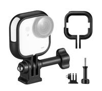K&F CONCEPT Gabbia di Espansione Compatibile con Accessori per Action Camera Insta360 Go Ultra - Adattatore Filettatura 1/4", Set di Montaggio per Treppiedi, Asta Selfie, Bici, Auto e Casco