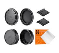 K&F CONCEPT Kit 2 Tappi FD Mount Compatibile con Canon, Corpo e Obiettivo | Include 2 coperture hot shoe e 1 panno, compatibile con Canon F-1, AE-1, A-1, T90 e altri - PC07