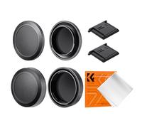 K&F CONCEPT Kit 2 Tappi RF Mount Compatibile con Canon, Corpo e Obiettivo | Include 2 coperture hot shoe e 1 panno, compatibile con Canon EOS R50, R6, R5, RP e altri - PC08