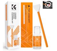 K&F CONCEPT Kit di Pulizia del Sensore APS-C Frame, con 6 pezzi di Pulizia del Sensore APS-C Frame + 20ML di Liquido, Tamponi in Microfibra Confezionati Sottovuoto