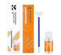 K&F CONCEPT Kit Pulizia Full Frame 2 in 1 per Sensore e Mirino 5 Pezzi + 20ML di Liquido - 24 mm Compatibile con Fotocamere Digitali Mirrorless e DSLR (CCD/CMOS)