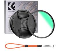 K&F Concept 62mm Filtro Densità Neutra con Tappo per Obiettivo Fotocamera, Ultra Sottile UV Filtro in Vetro Ottico con Nano Rivestimento a 18 Strati (Nano-K Serie)