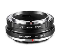 K&F Concept Lente Mount Adattatore Manuale Fuoco: Compatibile con Lente Canon FD a Corpo Fotocamera Nikon Z