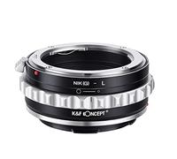 K&F Concept Lente Mount Adattatore NIK(G)-L Manuale Fuoco: Compatibile con Nikon F(G-Type) Lente a L Mount Corpo Fotocamera
