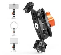 K&F Concept Magic Arm, MS27 Braccio Magico con Testa a Doppia Sfera Ruotabile a 360°, Attacco Scarpa Fredda e Vite da 1/4"-20, Adatto per Luce di Riempimento, Monitor, DSLR/Sony/Canon/Nikon, ecc