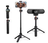 K&F CONCEPT MS-62 Treppiede Bastone Selfie 65cm, Mini Tripod con Connettore da 1/4'', Compatibile con iPhone/GoPro/DJI OSMO 360/Action 5 Pro/Insta 360 X5/EMEET webcam