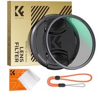K&F CONCEPT Nano-D 82mm Filtro Polarizzatore Circolare con Tappo per Obiettivo, CPL Filtro in Vetro Ottico con Nano-rivestimento a 24 Strati con Un Panni di Pulizia