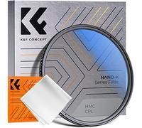 K&F Concept Nano-K Filtro Polarizzatore Circolare CPL in Vetro Ottico con Nano-Rivestimento per Obiettivi 82mm + Un Panno di Pulizia