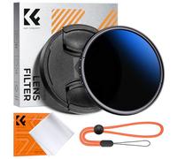 K&F CONCEPT Nano-Klear 46mm ND Filtro Variabile ND2-ND400 (1-9 Stop) Filtro ND Variabile di 18 Strati Rivestimento Nano in Vetro Ottico con Un Panni di Pulizia e Tappo per Obiettivi