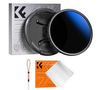 K&F CONCEPT Nano-Klear 49mm ND Filtro Variabile ND2-ND400 (1-9 Stop) Filtro ND Variabile di 18 Strati Rivestimento Nano in Vetro Ottico con Un Panni di Pulizia e Tappo per Obiettivi