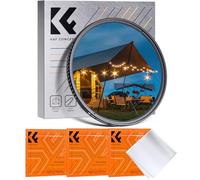 K&F CONCEPT Nano-Klear 62mm Filtro de Estrella，Star Filter de 6 Puntos Cortos de Efecto Estrellado para Fotografía con 3pcs Paños Limpieza Microfibra