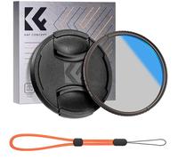 K&F Concept 62mm Filtro Polarizzatore Circolare con Tappo per Obiettivo Fotocamera, Ultra Sottile CPL Filtro in Vetro Ottico con Nano Rivestimento a 18 Strati (Nano-K Serie)