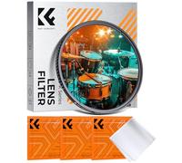 K&F CONCEPT Nano-Klear 72mm Filtri a Stella con Linee Corte，Star Filter 6 Punti Corti con Effetto Stellato Scintillante in Vetro Ottico con 3pcs Panni