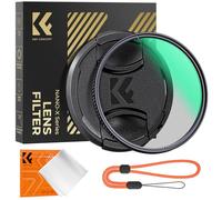 K&F Concept Nano-Xcel 52mm Filtro Polarizzatore Circolare con Tappo per Obiettivo, CPL Filtro in Vetro Ottico con Un Panni di Pulizia
