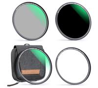 K&F CONCEPT Nano-Xcel 55mm Set de Filtri Magnetici,Magnetico Quick Swap System Filtro MCUV+ Polarizzatore Circolare + ND1000 con Anelli Adattatori y Custodia