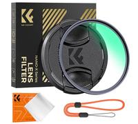 K&F CONCEPT Nano-Xcel Filtro di Protettivo UV con Tappo per Obiettivo, 77mm Filtro di Protettivo in Vetro Ottico con 28 Strati Rivestimento Nano per Obiettivi 77mm con Un Panni di Pulizia