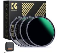 K&F Concept Nano-Xcel Kit Filtri ND, 62mm Filtro ND4 + ND8 + ND64 + ND 1000 Densità Neutra 28 Strati Nano Rivestimento con Custodia del Filtros