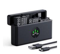 K&F CONCEPT OSMO 360 Batterie de 3 Confezione, Caricabatterie OSMO Action 5 Pro Compatibile con DJI OSMO Action 6, Action 5 Pro, Action 4, Action 3, OSMO 360 fotocamere