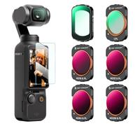 K&F Concept OSMO Pocket 3 Filtro Magnetico,6 Pack Kit Filtri Magnetici UV+CPL+ND16/PL+ND32/PL+ND64/PL+ND256/PL Filtro Magnetico Compatibile con DJI Osmo Pocket 3