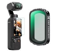 K&F Concept OSMO Pocket 3 Filtro Magnetico Black Mist 1/4，Filtri Magnetici Black Diffusion 1/4 in Vetro Ottico con Nano-rivestimento Compatibile con DJI Osmo Pocket 3(Alluminio)