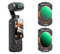 K&F Concept OSMO Pocket 3 Filtro Magnetico, Filtri Magnetici Variabili ND2-32+ND32-512 (6-9 stop) Compatibili con DJI Osmo Pocket 3(Alluminio)