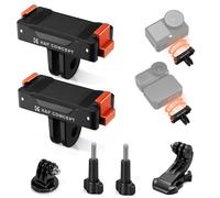 K&F CONCEPT Pack da 2 Adattatori Magnetici Compatibile con DJI Osmo Nano/Osmo Action 6, Base Estensione Sgancio Rapido con Adattatore 1/4" e Fibbia per Treppiede Accessori Vlogging Action Camera