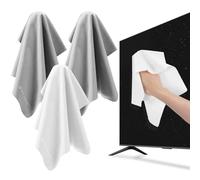 K&F CONCEPT Panno Microfibra 3 Pezzi- 30x30 cm, Screen Cleaner Pulisci per Schermi TV, Occhiali, Lenti Fotografiche, VR, Tablet, Computer, Auto, Finestre, Specchi