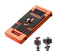 K&F Concept Piastra a Sgancio, CA01 Piastra a Vite Rapida 1/4" Testa e 3/8" Treppide Fotografico