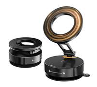 K&F CONCEPT Porta Telefono Auto Mag-Safe, Supporto Per Telefono Auto Magnetico Ventosa, Regolabile 360° + 210° + 210°, Pieghevole, Compatibile con iPhone 17 16 15 14 13 12 Pro/Pro Max e Android Nero