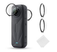 K&F Concept Premium Lens Guards compatibile con Insta360 X5, Copertura Protettiva della Lente in Vetro Ottico Temperato ad Alta Trasparenza, Kit di Sostituzione del Tappo Antigraffio Multi-Coated