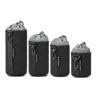 K&F CONCEPT Set 4 Custodie per Obiettivi Protezione Antipolvere